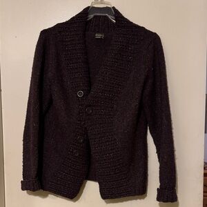 Royal Robbins Dark Purple Cardigan Sweater